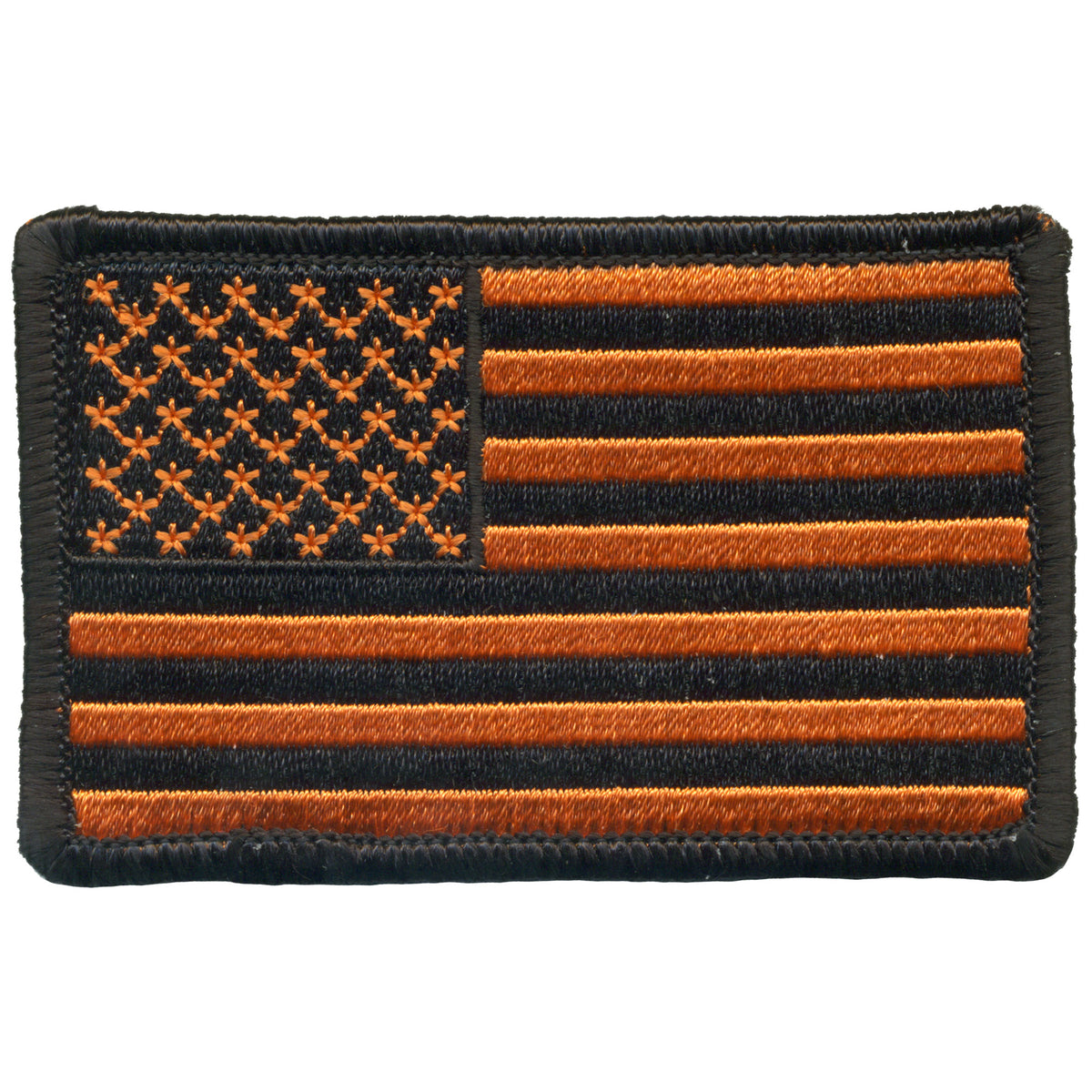Hot Leathers 3" Orange American Flag Patch