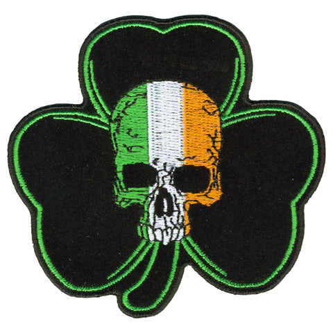 PATCH SHAMROCK SKULL 3.5"