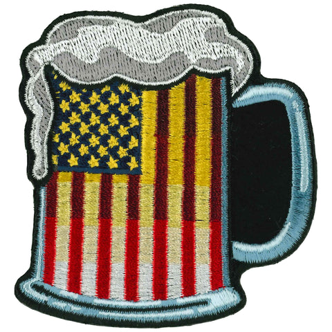 Hot Leathers Beer Flag 3" Patch