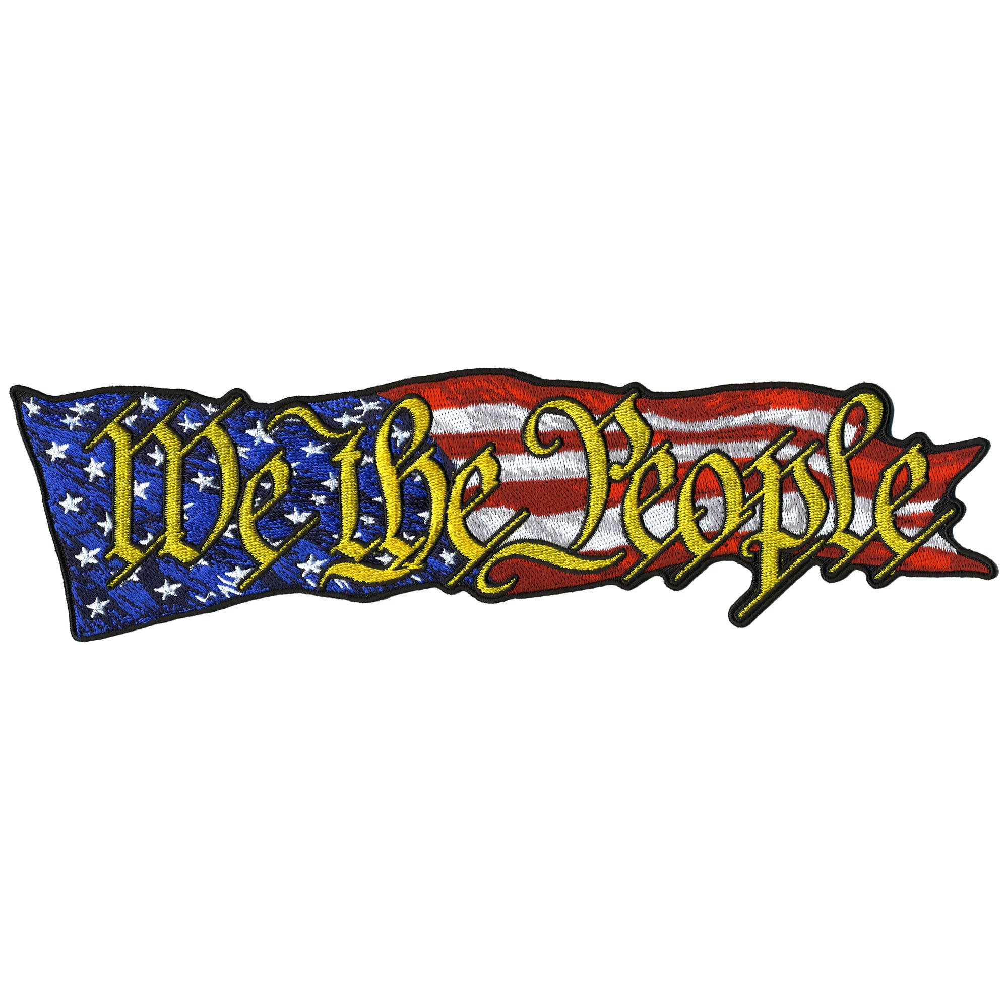Hot Leathers We The People Flag 10" Patch