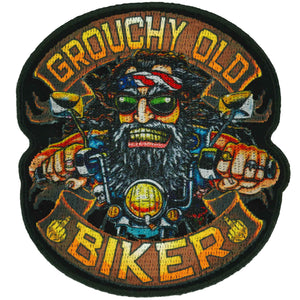 Hot Leathers Grouchy Old Biker Patch 3.5"