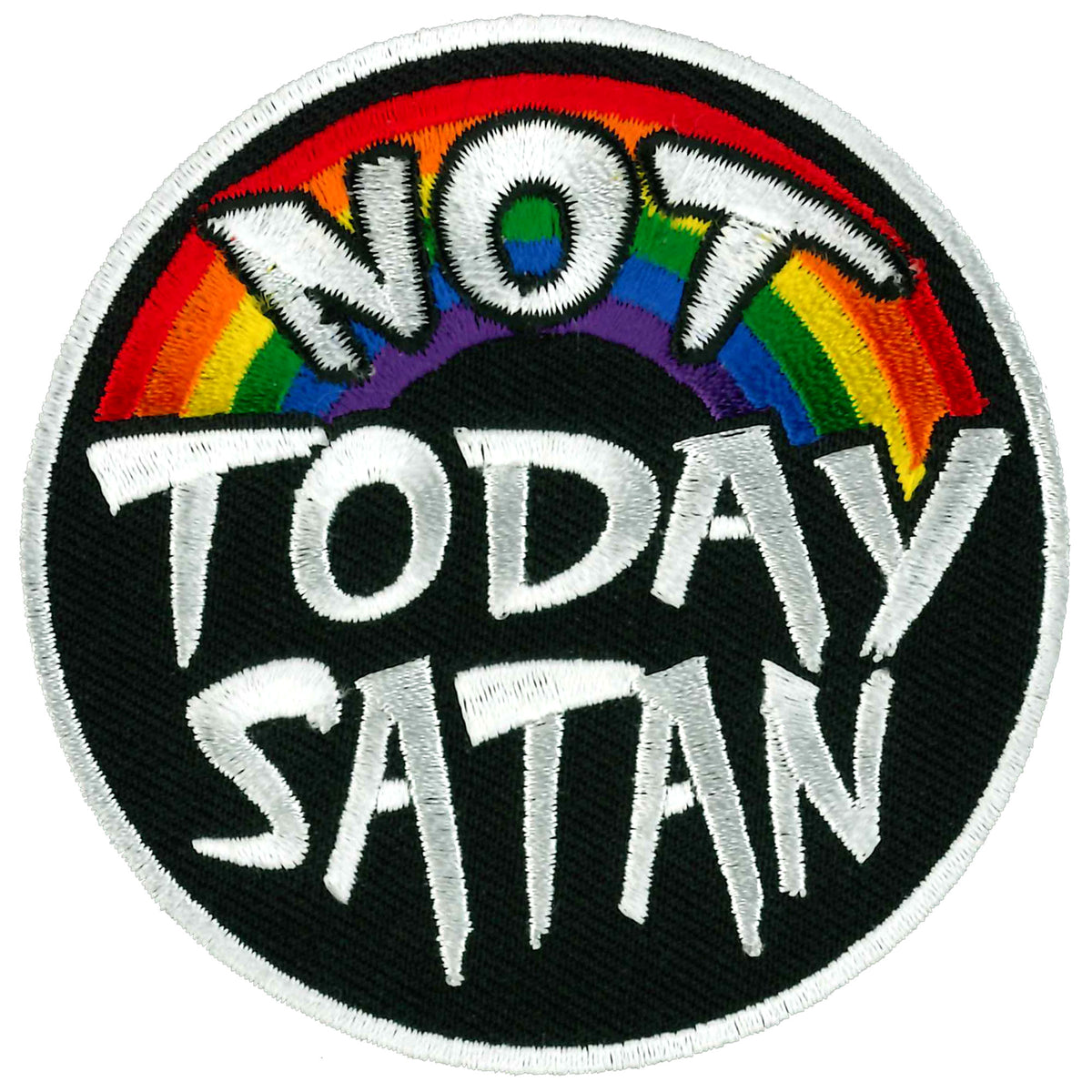 Hot Leathers PPW1020 3 Inch Not Today Satan Patch