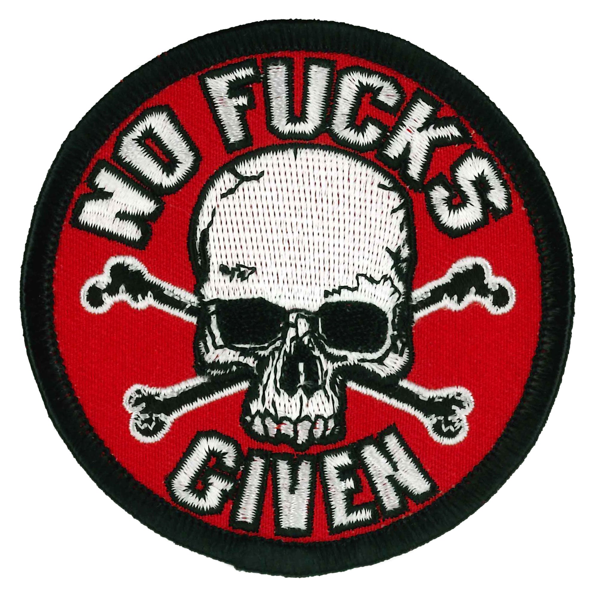 Hot Leathers No Fucks Given 3x3" Skull Patch