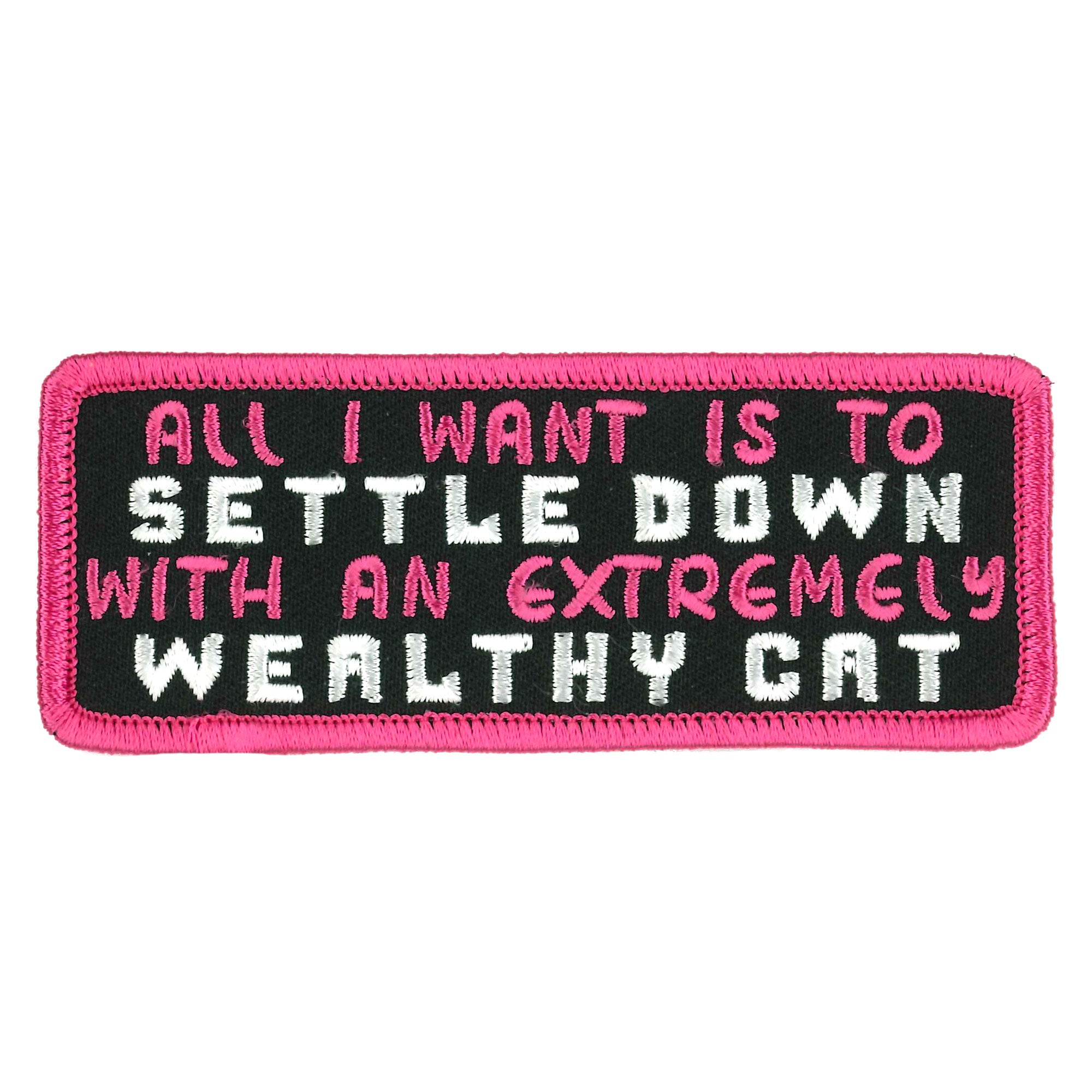 Hot Leathers 4" Settle Down Cat Patch