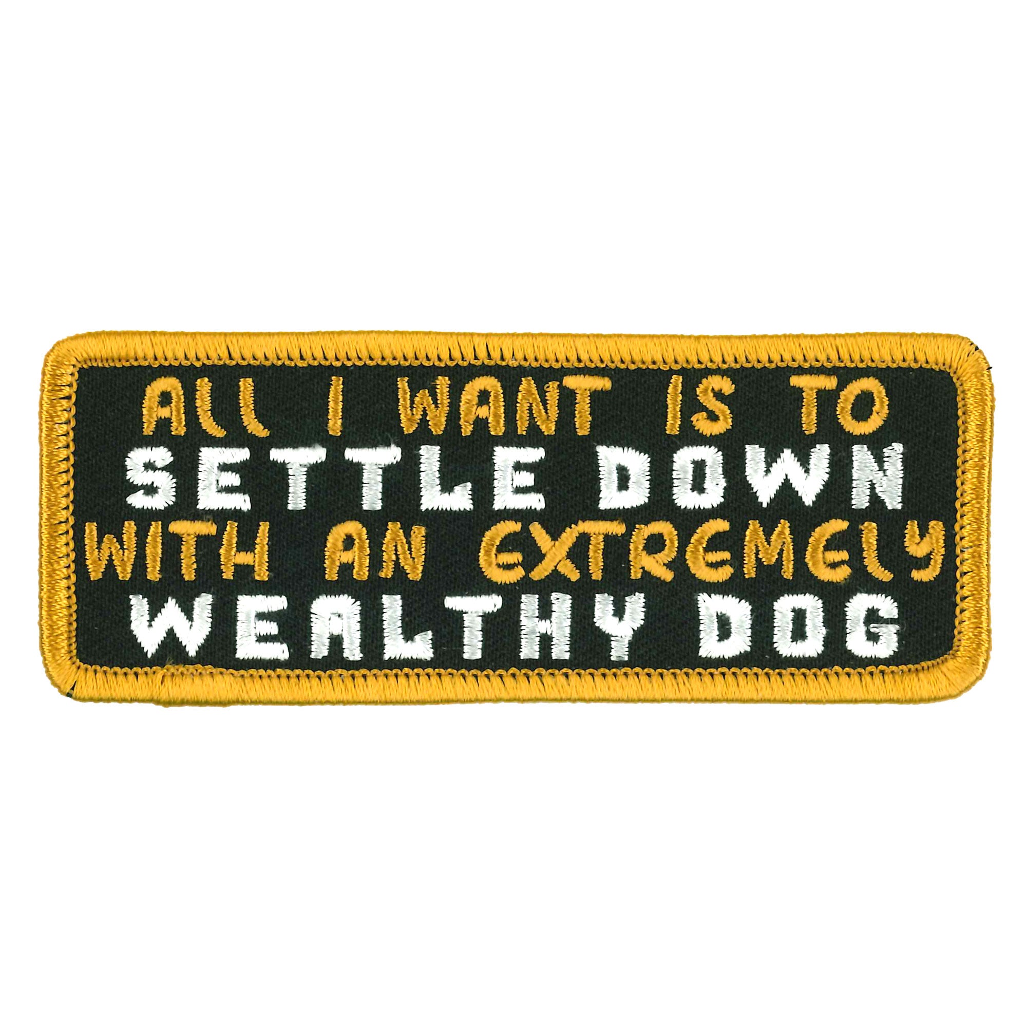 Hot Leathers 4" Settle Down Dog Patch