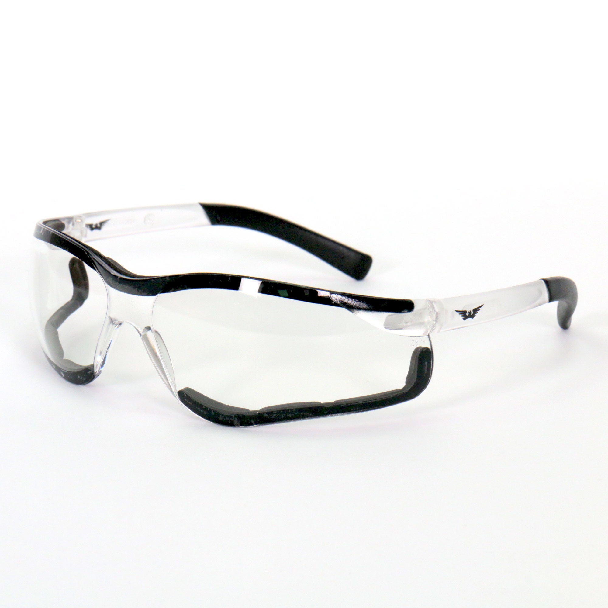 Hot Leathers Safety Wings Glasses with Clear Lenses