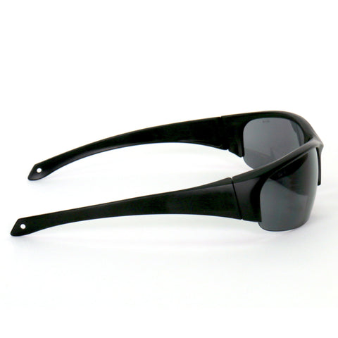 Hot Leathers Eazy Eyes Safety Sunglasses with Smoke Mirror Lenses