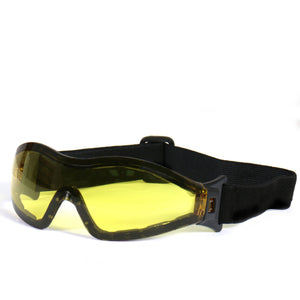 Hot Leathers Ares Safety Goggles with Yellow Lenses