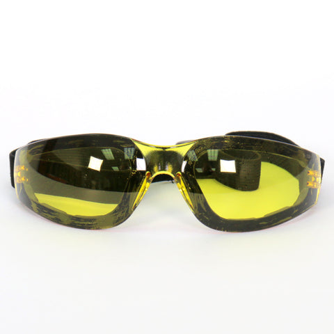 Hot Leathers Safety Sunglasses Goggles with Yellow Lenses