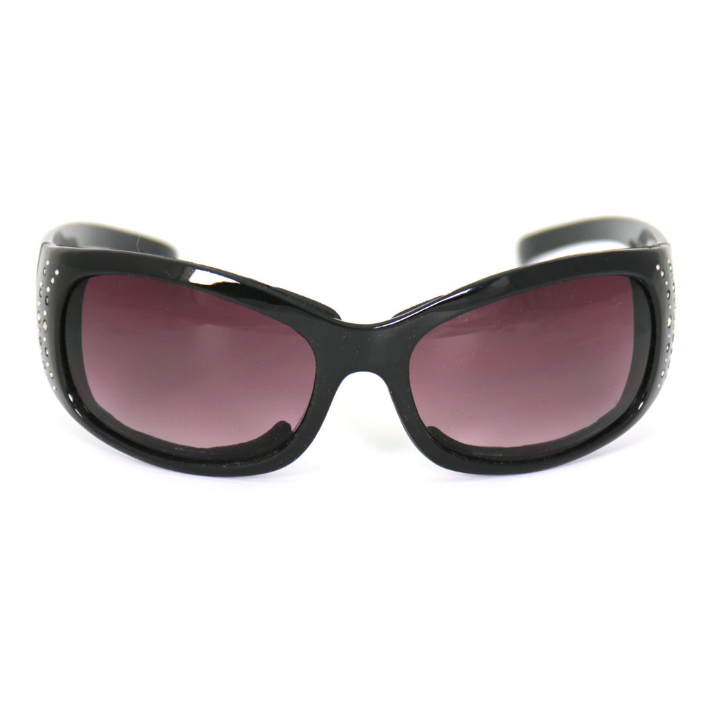 Hot Leathers Bling Sunglasses with Foam Padding and Smoke Lenses
