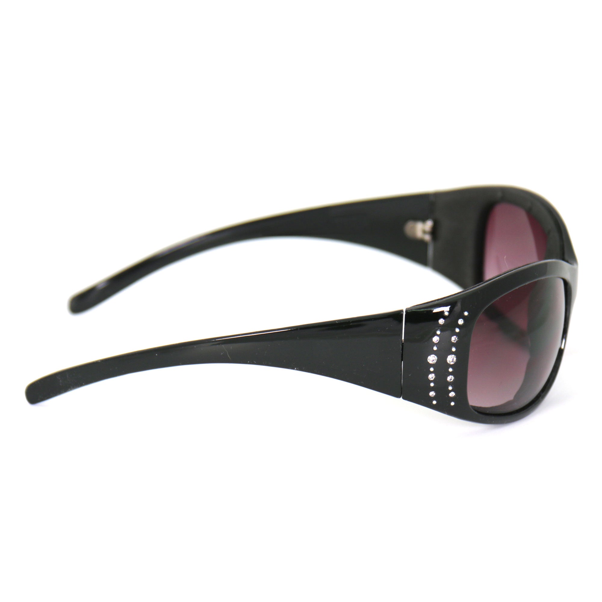 Hot Leathers Bling Sunglasses with Foam Padding and Smoke Lenses