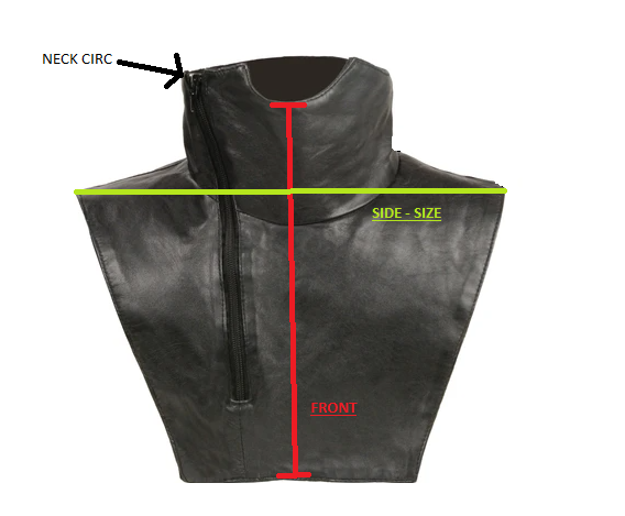 Milwaukee Leather SH165 Black Unisex Premium Leather Neck Warmer – Hot ...
