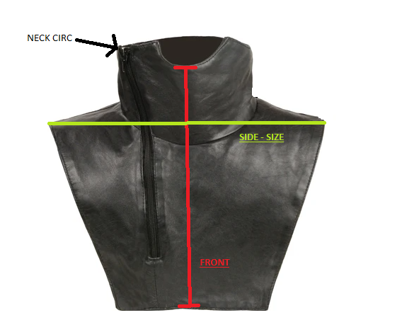 Milwaukee Leather SH165 Black Unisex Premium Leather Neck Warmer