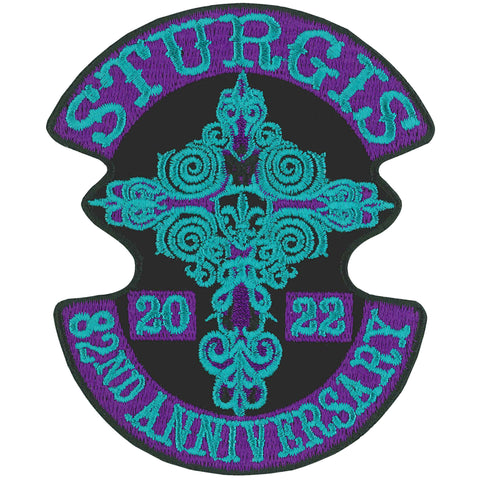 2022 Sturgis Motorcycle Rally Cross De Lis Patch