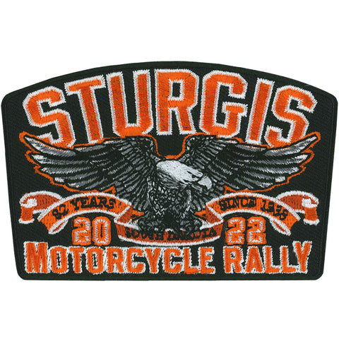 2022 Sturgis Motorcycle Rally Straight Wing Eagle Patch