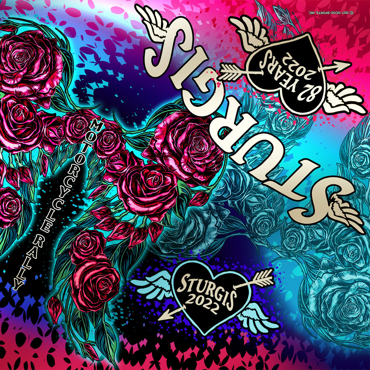 GSSI 22 ROSE WINGS BANDANA