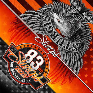 Sturgis Motorcycle Rally 2023 Logo and Eagle Bandana SPA4127