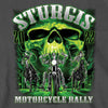2022 Sturgis Motorcycle Rally #1 Design Skeleton Riders Charcoal T-Shirt