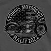 2022 Sturgis Motorcycle Rally Charcoal Circle Bike Shirt
