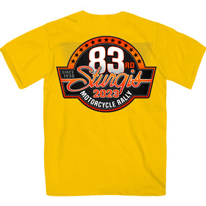 2023 Sturgis Rally Men's Yellow Logo T-Shirt