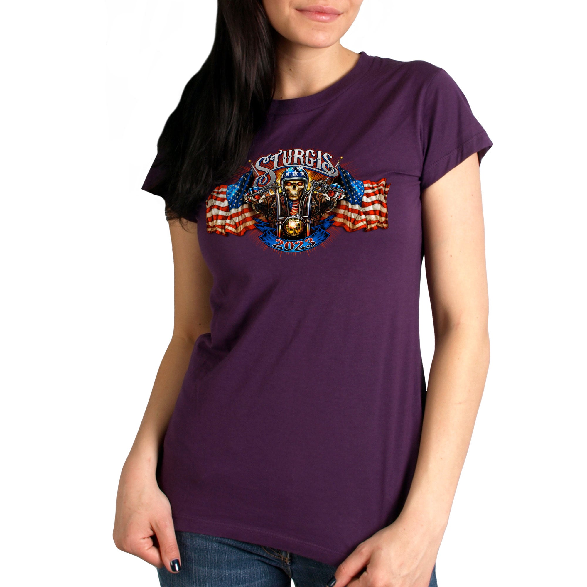 2023 Sturgis # 1 American Ladies T-Shirt