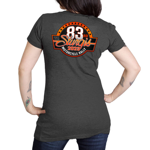 2023 Sturgis Rally Logo Short Sleeve Ladies T-Shirt