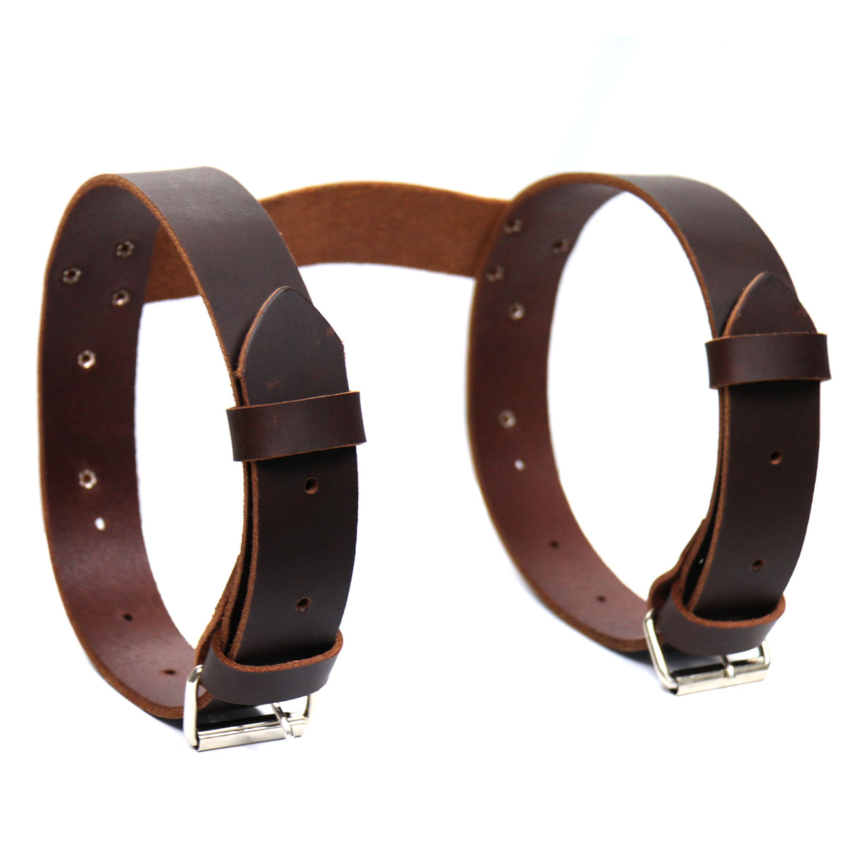 Hot Leathers Blanket Roll Brown Leather Strap