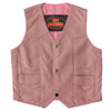 Hot Leathers VSK1003 Kids Leather Pink Toddler Vest