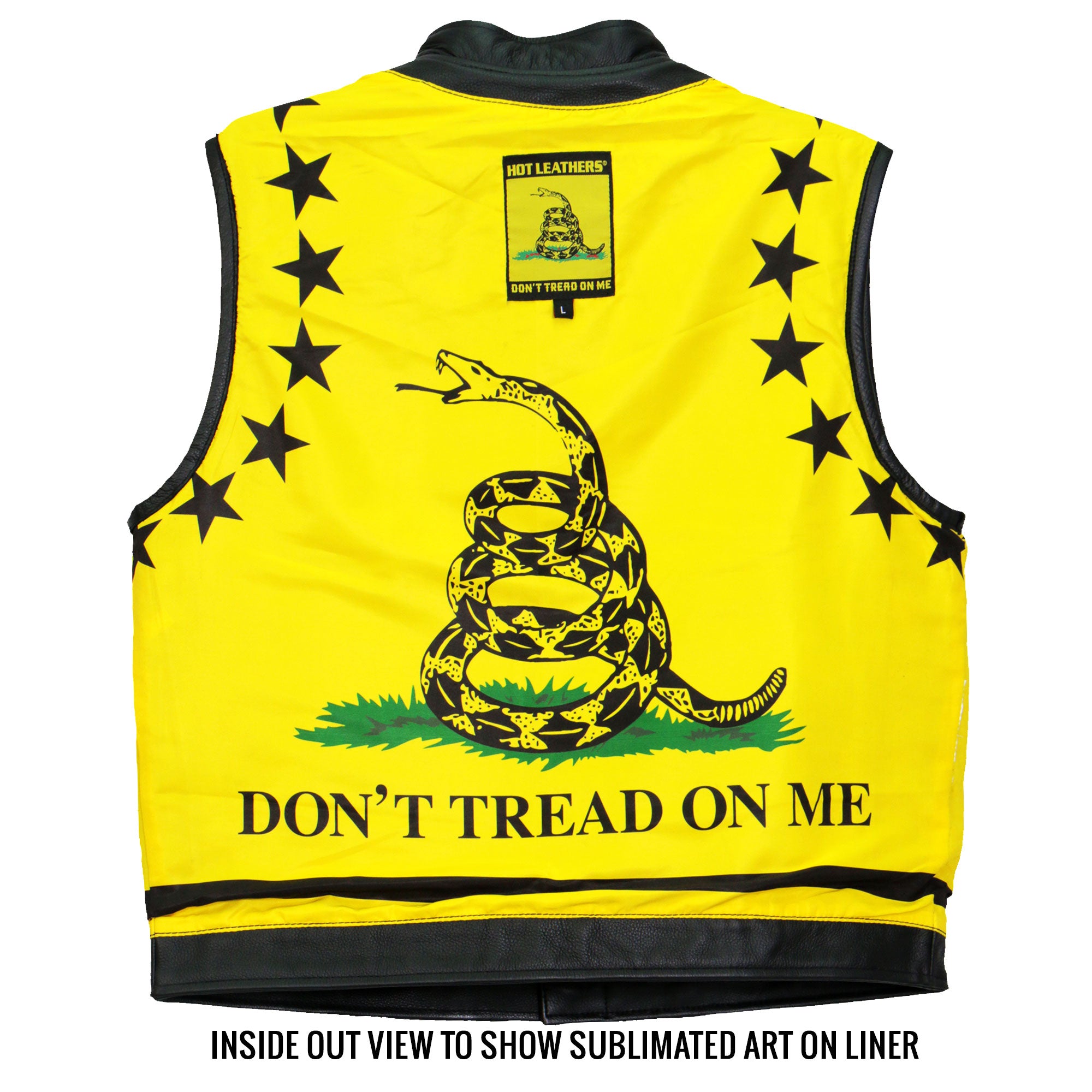 Don't Tread On Me Patch, Large Back Patches for Jackets and Vests
