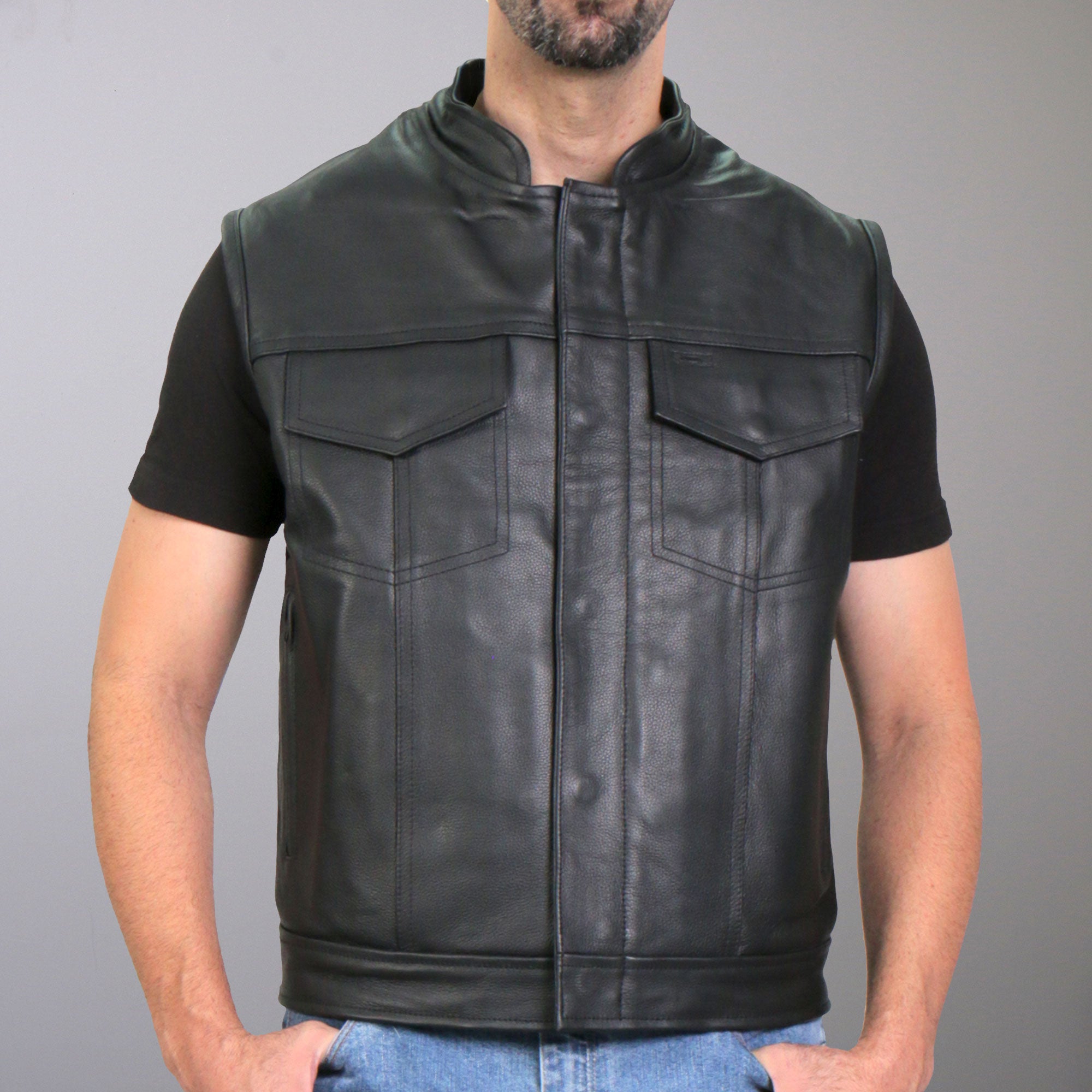Knox - Men's Motorcycle Canvas Vest