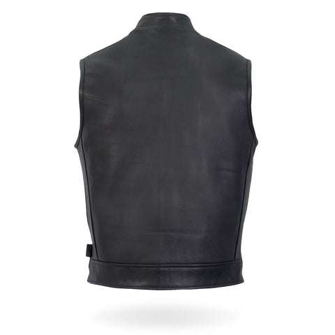 Hot Leathers USA Made Single Zipper Mens Vest