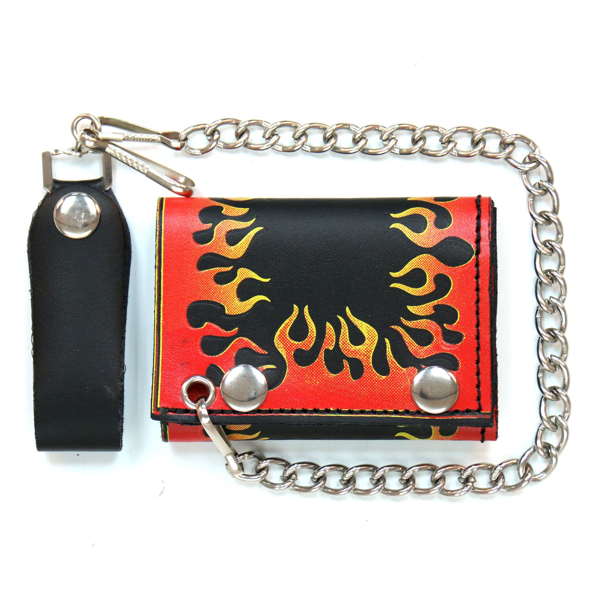 Hot Leathers Flame Wallet WLB1003