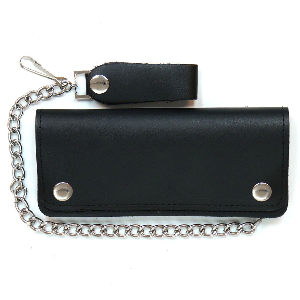 Hot Leathers WLC2002 5 Pocket Bi-Fold Leather Wallet with Chain
