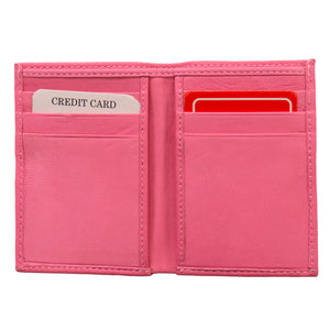 Hot Leathers Pink Credit Card Holding Wallet