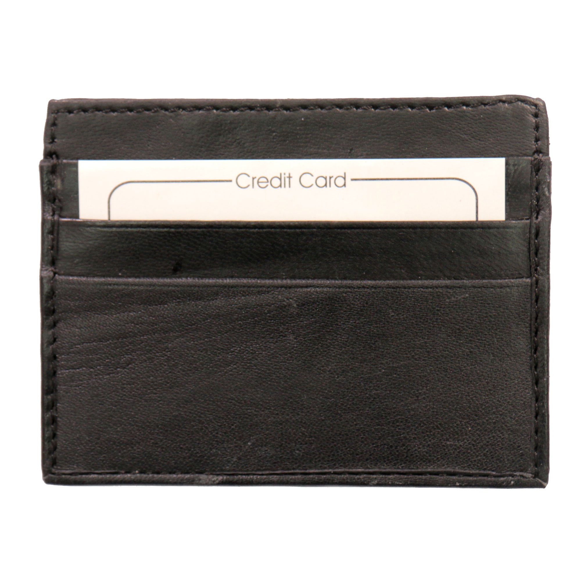 Hot Leathers Black Credit Card Holding Wallet
