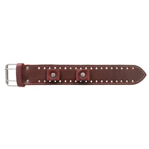Hot Leathers 1.5 " Brown with Contrast Stitch Watch Band