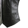 Xelement B206 'Road Queen' Women's Black Leather Braided Vest