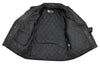 Xelement B7101 'Classic Armored' Men's Black High-Grade Leather Motorcycle Biker Jacket with X-Armor Protection
