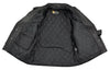 Xelement B7101 Men's 'Classic Armored' Black High-Grade Leather Motorcycle Biker Jacket with X-Armor Protection