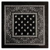 Hot Leathers BAP1001 Classic Black and White Paisley Bandana