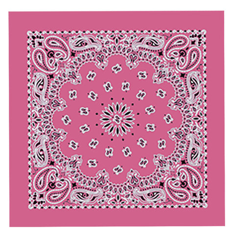 Hot Leathers BAP1007 Classic Hot Pink Paisley Bandana