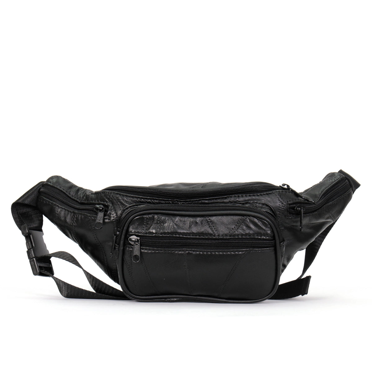 Hot Leathers BGA1002 Black Lambskin Belly Pouch