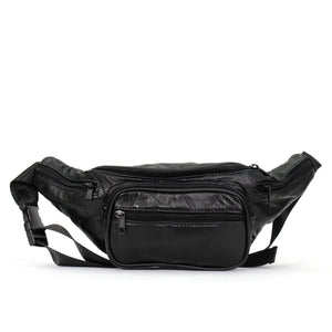 Hot Leathers BGA1002 Black Lambskin Belly Pouch