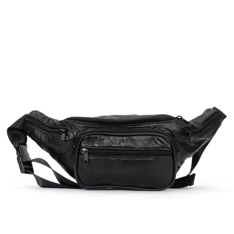 Hot Leathers BGA1002 Black Lambskin Belly Pouch