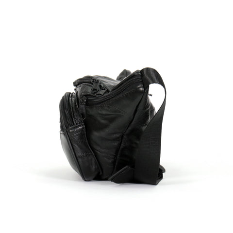 Hot Leathers BGA1002 Black Lambskin Belly Pouch
