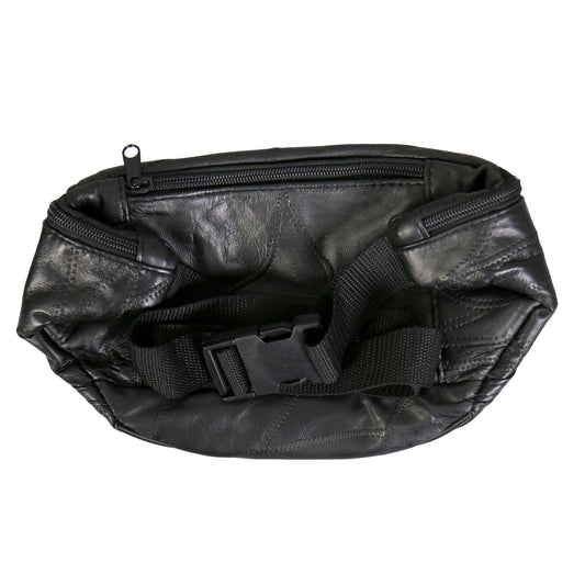 Hot Leathers BGA1008 Patchwork Leather Belly Bag