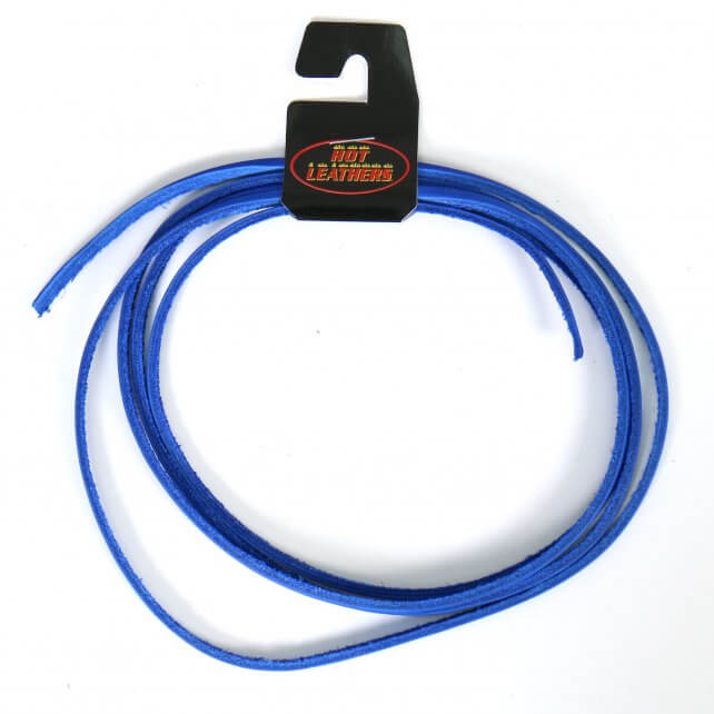 Hot Leathers LHH110 72 Inch Blue Leather motorcycle biker Lace