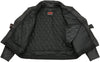 M-Boss Motorcycle Apparel BOS11510 Men’s ‘Speed’ Black Cowhide Motorcycle Leather Jacket