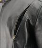 M-Boss Motorcycle Apparel BOS11510 Men’s ‘Speed’ Black Cowhide Motorcycle Leather Jacket