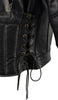 M-Boss Motorcycle Apparel BOS11510 Men’s ‘Speed’ Black Cowhide Motorcycle Leather Jacket